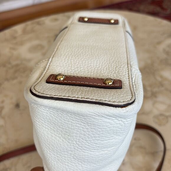 Dooney & Bourke Lexington WhitePebble Grain Leather Shoulder Tote Bag - Picture 9 of 16
